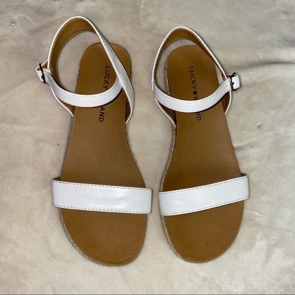 Lucky Brand Ganesha white espadrille sandals - Picture 3 of 9